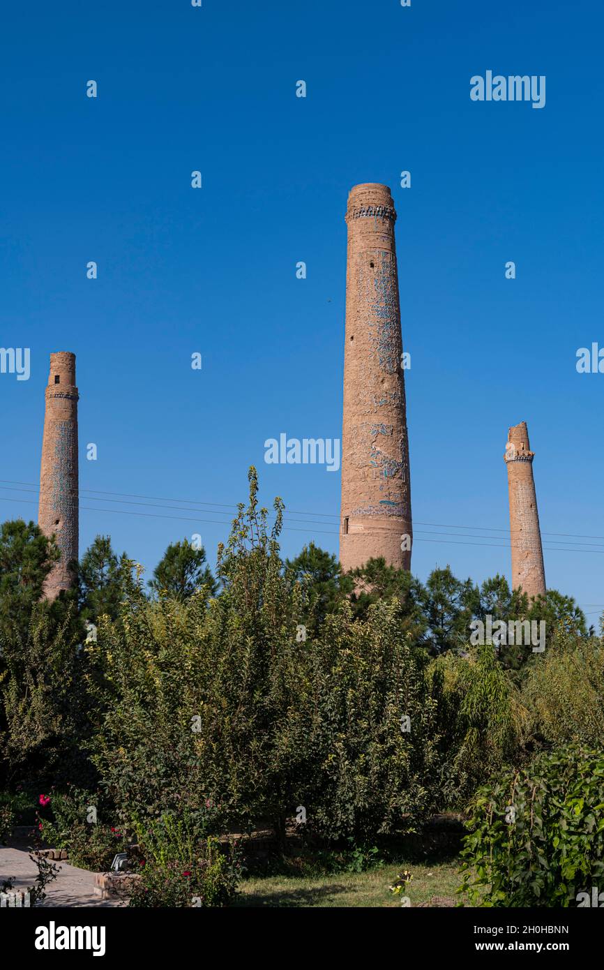 Musalla Minarette aus Herat, Herat, Afghanistan Stockfoto