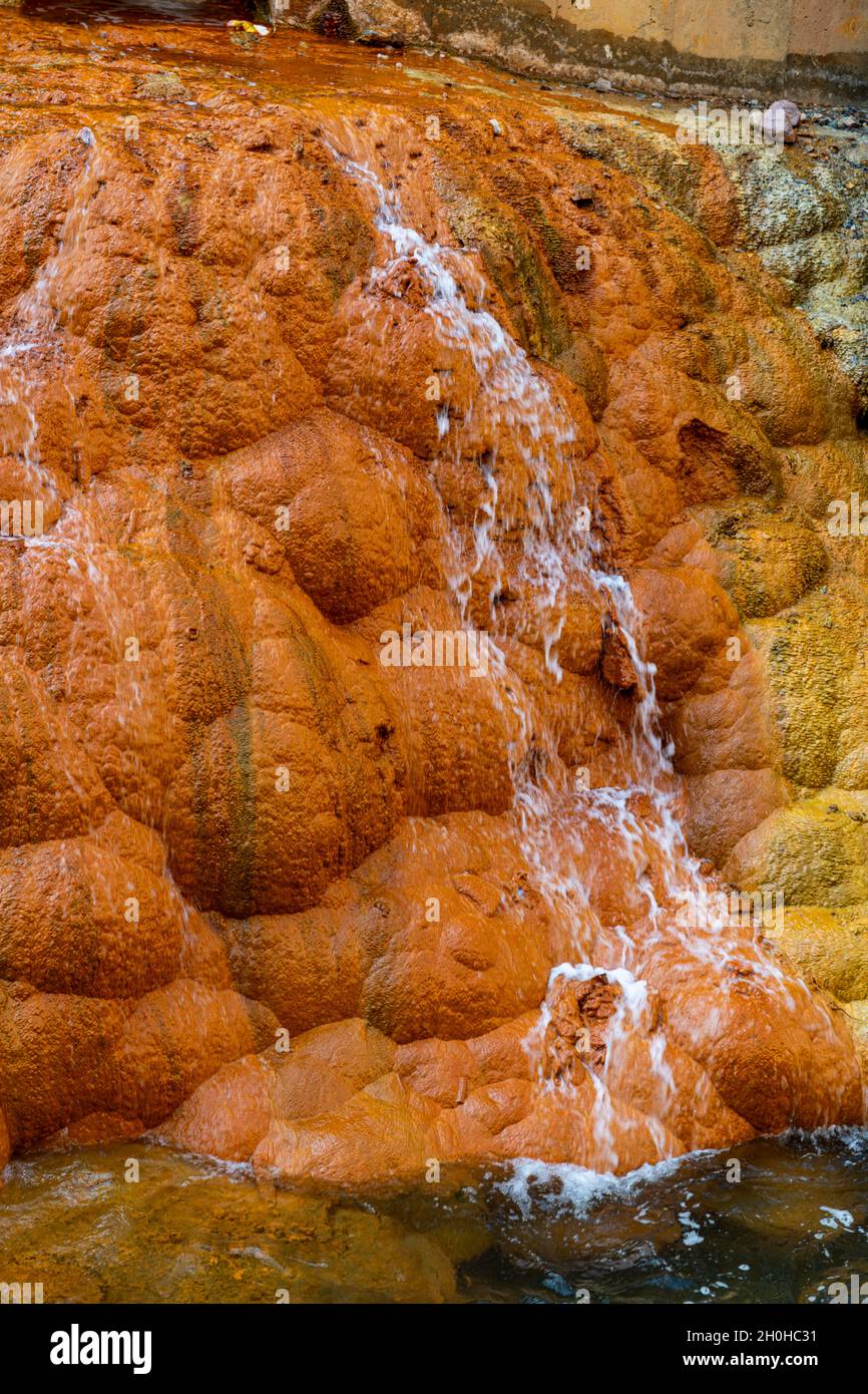 Heiße Quellen in der Pai Mori Schlucht, Bamyan, Afghanistan Stockfoto