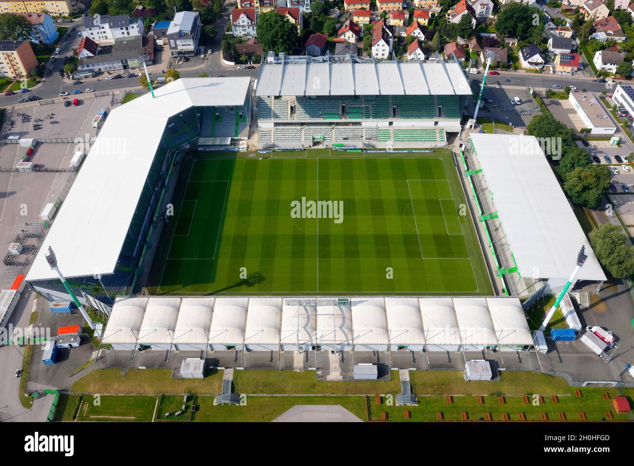 Sportpark Ronhof, offiziell Sportpark Ronhof Thomas Sommer, Fußballstadion, Stadion, Fürth, Mittelfranken, Franken, Bayern, Deutschland Stockfoto