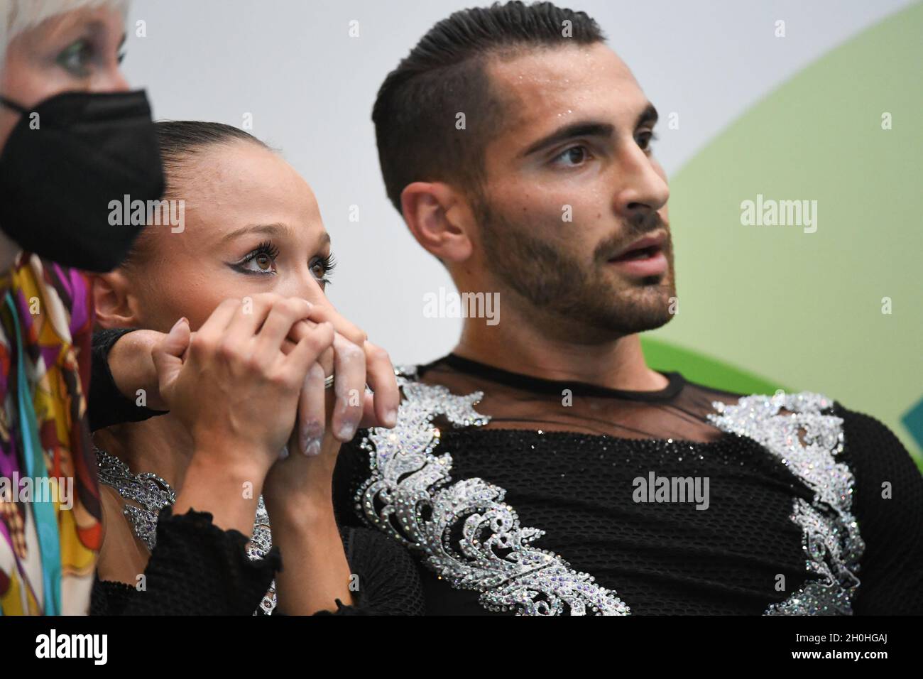 REBECCA TARLAZZI - LUCA LUCARONI, Italien, tritt am 09. Oktober 2021 in Asuncin, Paraguay, in der Polideportivo SND Arena in der Freien Sportweltmeisterschaft 2021 auf. Quelle: Raniero Corbelletti/AFLO/Alamy Live News Stockfoto