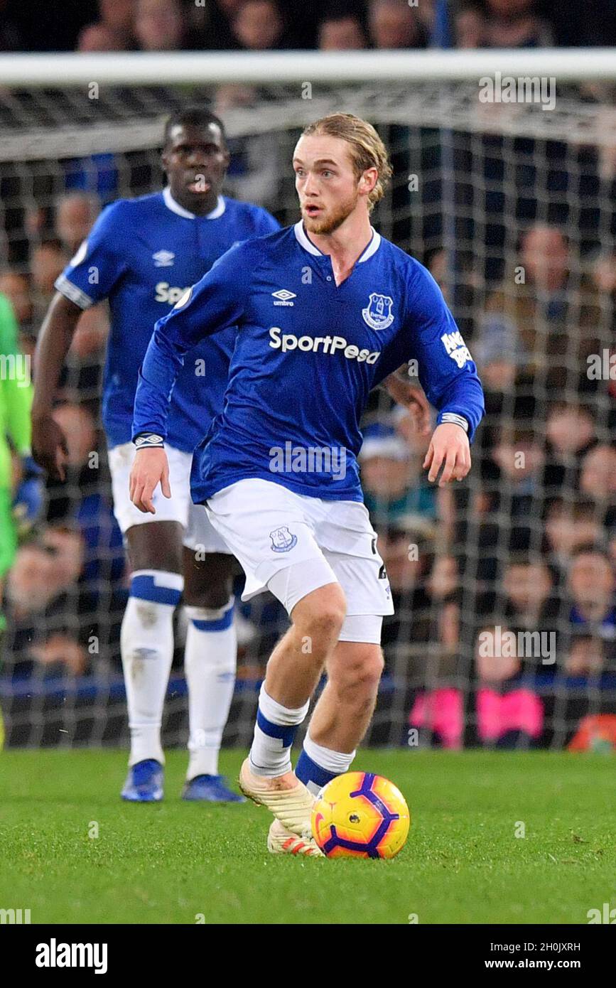 Everton Tom Davies Stockfoto