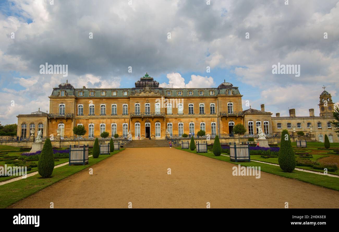 Wrest Park & House, Silcoe, Betten. 2021. Wrest Park ist ein Landgut und es besteht aus einem denkmalgeschützten Landhaus, das für die Öffentlichkeit und zugänglich ist Stockfoto