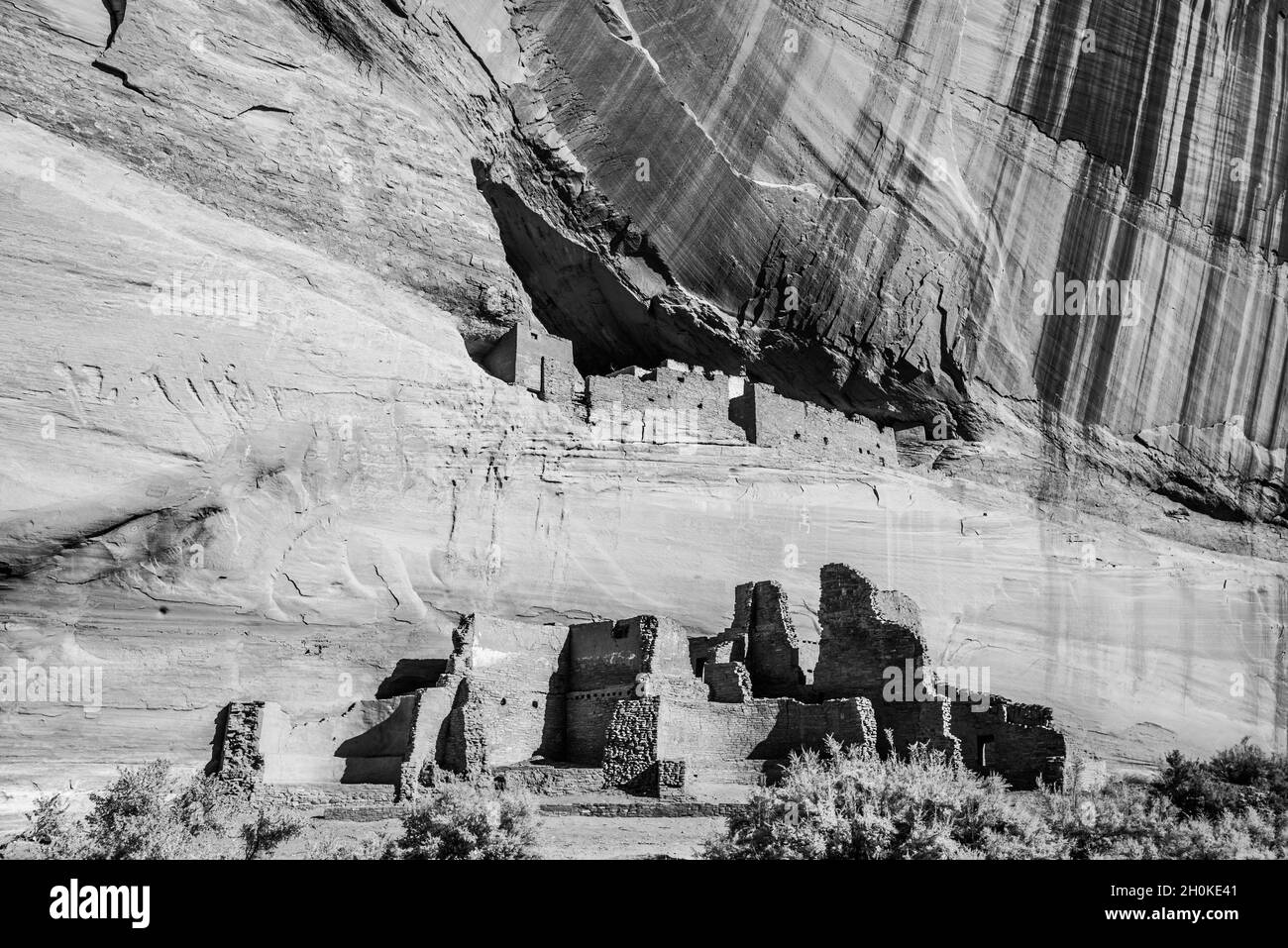 Ruinen Des Weißen Hauses - Canyon De Chelly - Arizona Stockfoto