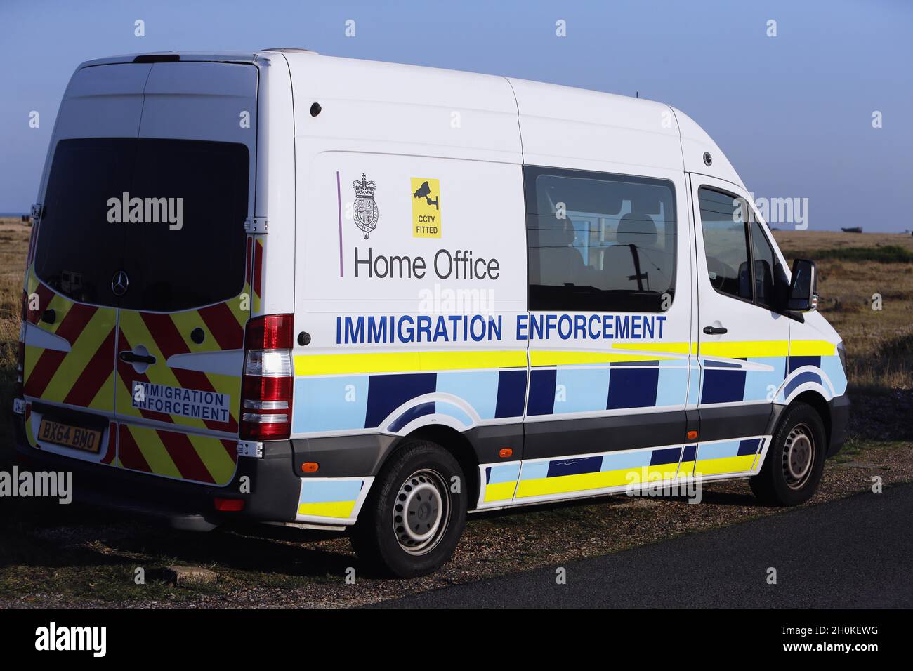 England, Kent, Dungeness, Einwanderungsbehörde des Innenministeriums Stockfoto