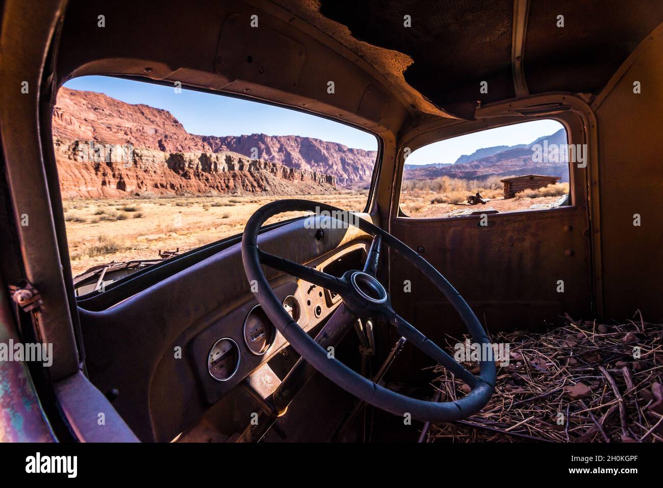 Lees Ferry - Glen Canyon - Classic Car - Marble Canyon - Arizona Stockfoto