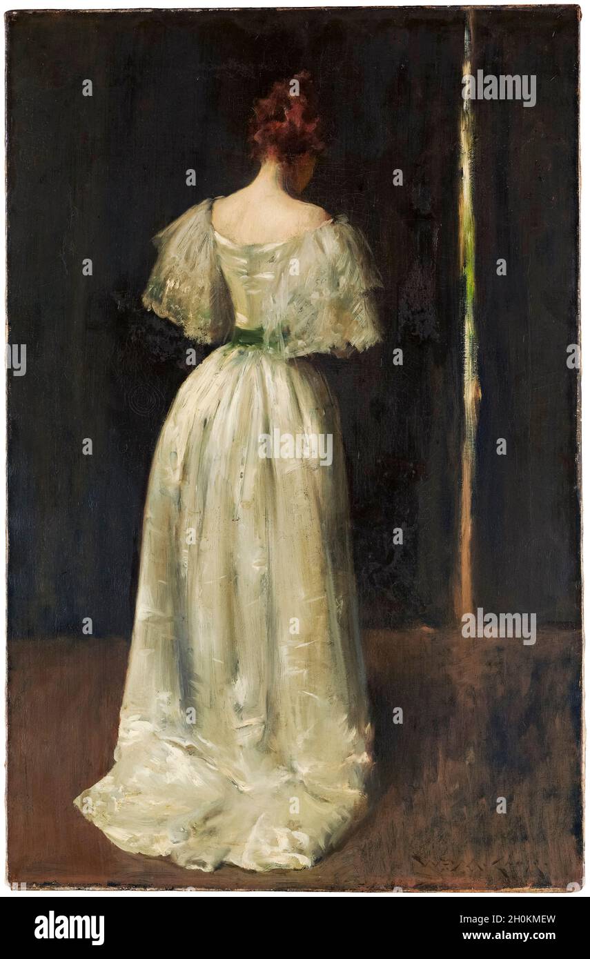 William Merritt Chase, Dame des 17. Jahrhunderts, Gemälde, um 1895 Stockfoto