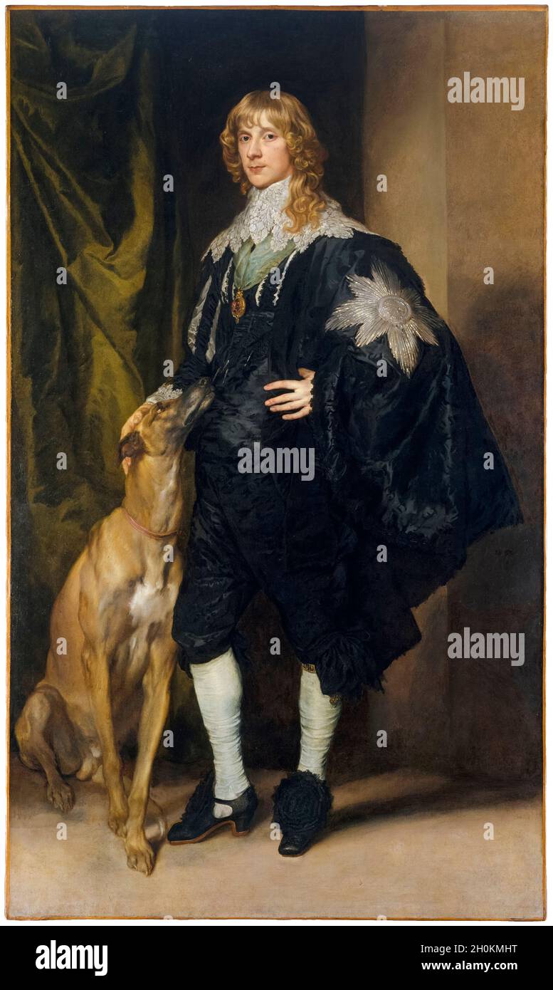 James Stuart (1612–1655), Herzog von Richmond und Lennox, Porträtmalerei von Anthony van Dyck, 1633-1635 Stockfoto
