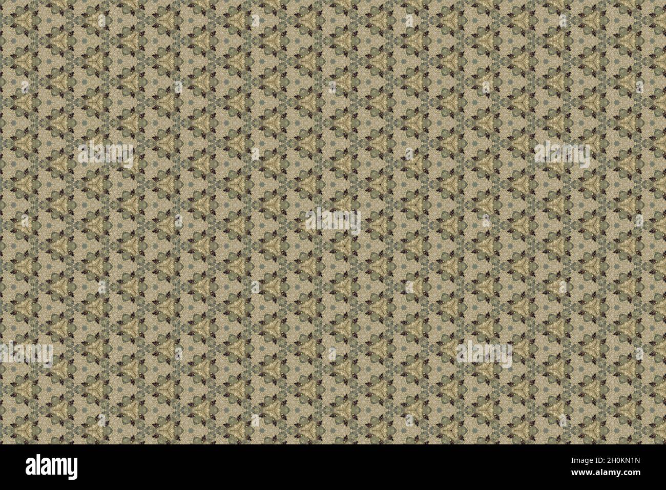 Geometrisches Muster im Retro-Stil. Cute vintage abstrakte Mode Hintergrund-Design für Dekoration, Tapete, Geschenkpapier. Dreiecke wiederholendes Motiv in grün Stockfoto