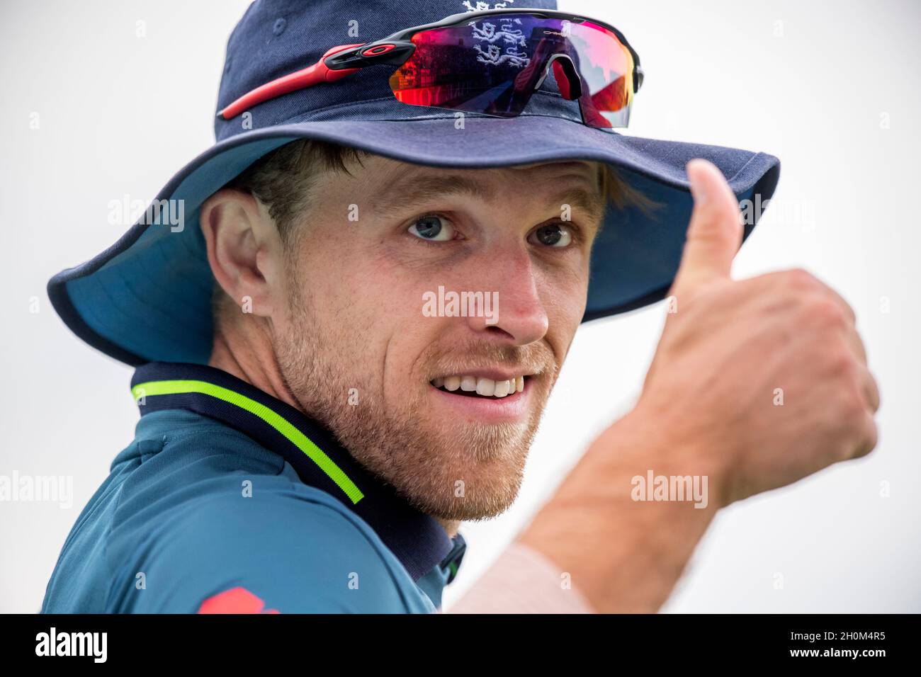 Der englische David Willey während des dritten Royal London One Day International im Headingley Carnegie Stadium, Leeds Stockfoto