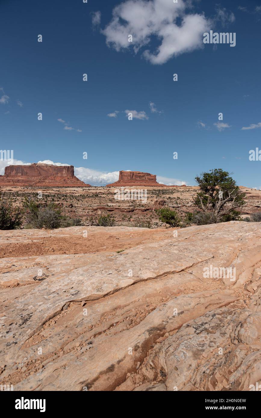 Klassische Landschaftsaussichten auf den amerikanischen Südwesten, Utah Stockfoto