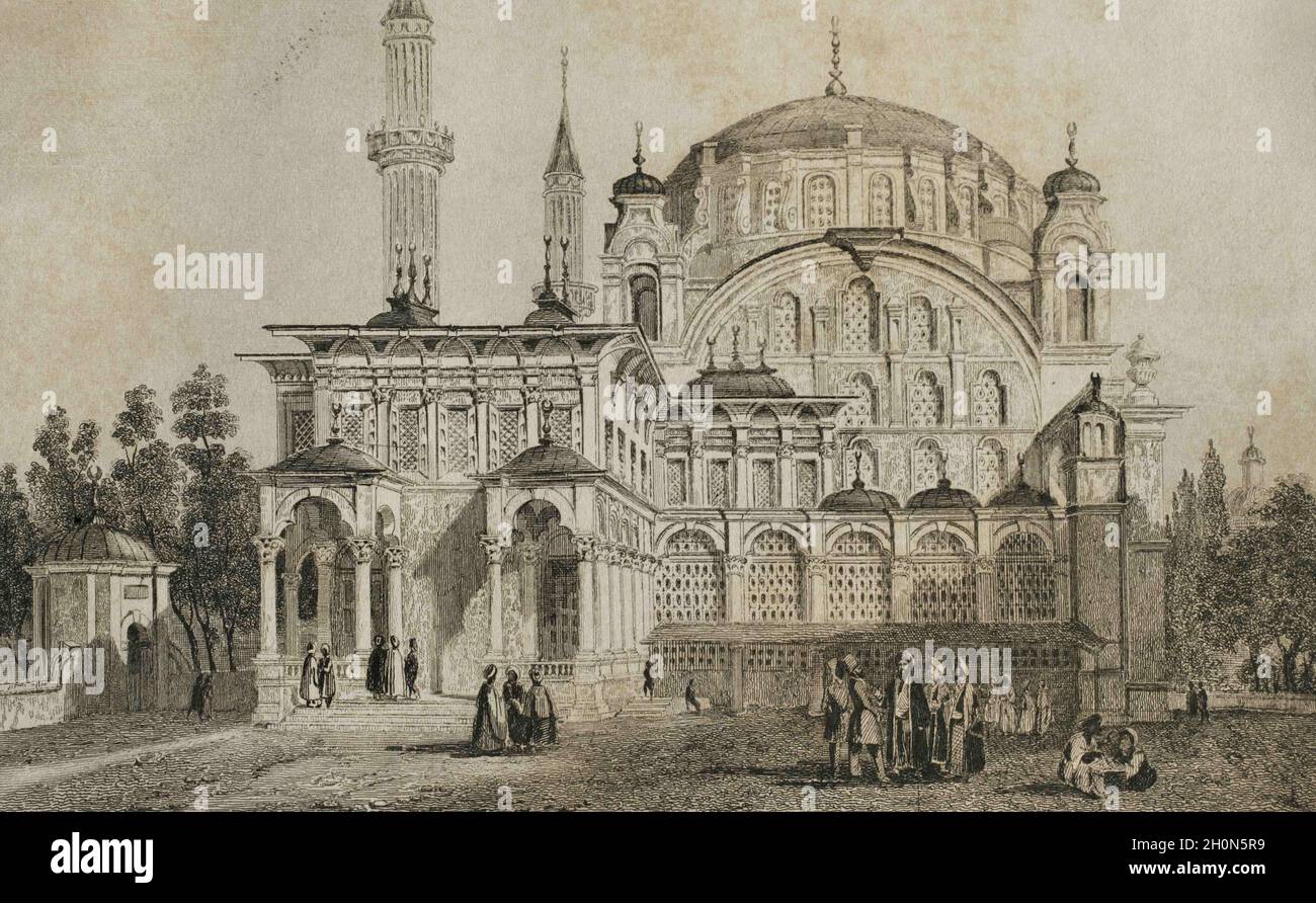 Osmanisches Reich. Türkei. Selim-I-Moschee (1520-1527). Es wurde vom osmanischen Sultan Suleyman I. dem Magnificent zu Ehren oder seinem Vater Selim I., di, errichtet Stockfoto