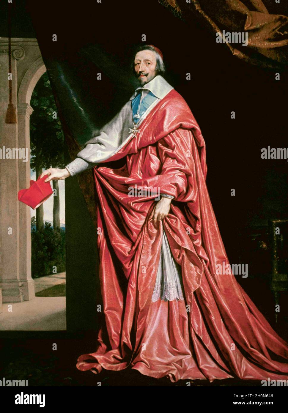 Kardinal Armand Jean du Plessis (1585-1642), bekannt als Kardinal de Richelieu. Französischer Geistlicher und Staatsmann. Er war Chief Minister von König Louis XIII. Stockfoto