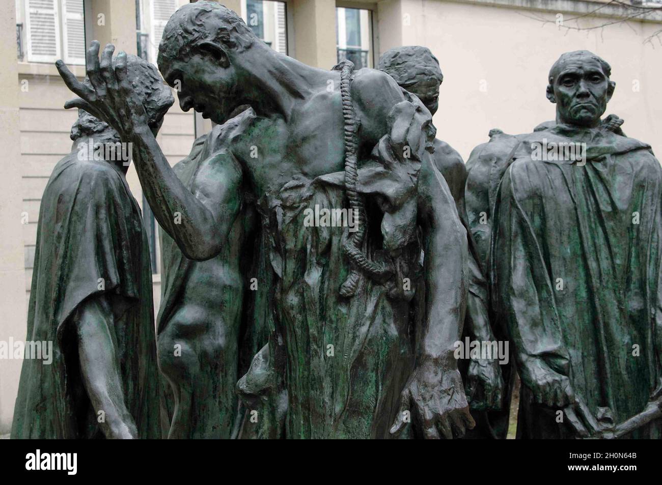 Auguste Rodin (1840-1917). Französischer Bildhauer. Die Bürger von Calais,1885-1895. Bronze. Details. Garten der Skulpturen. Rodin Museum. Paris. Frankreich. Stockfoto