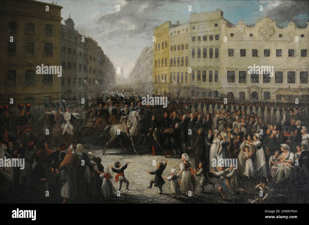 Jozef Antoni Poniatowski (1763-1813). Polnischer General und Marschall des Französischen Reiches. Prinz Jozef Poniatowski, der am 15. Juli 1809, 1821 in Krakau eintrat. P Stockfoto