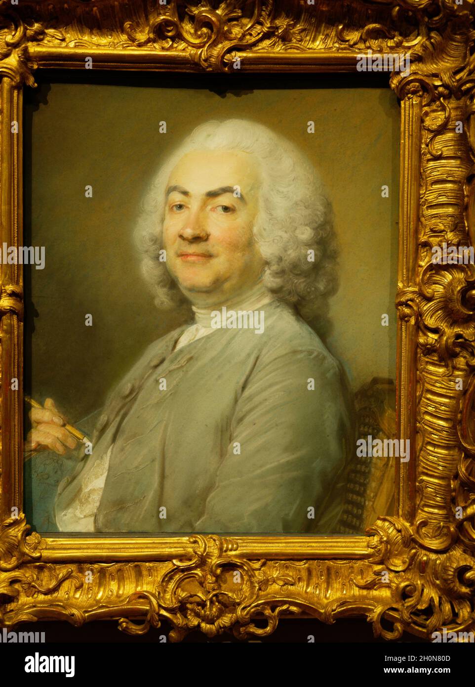 le Graveur Laurent Cars en 1759 (1699-1771) Stockfoto
