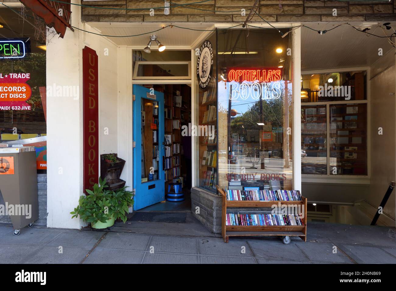 Ophelia's Books, 3504 Fremont Ave N, Seattle Foto von einer Buchhandlung im Stadtteil Fremont. staat washington Stockfoto