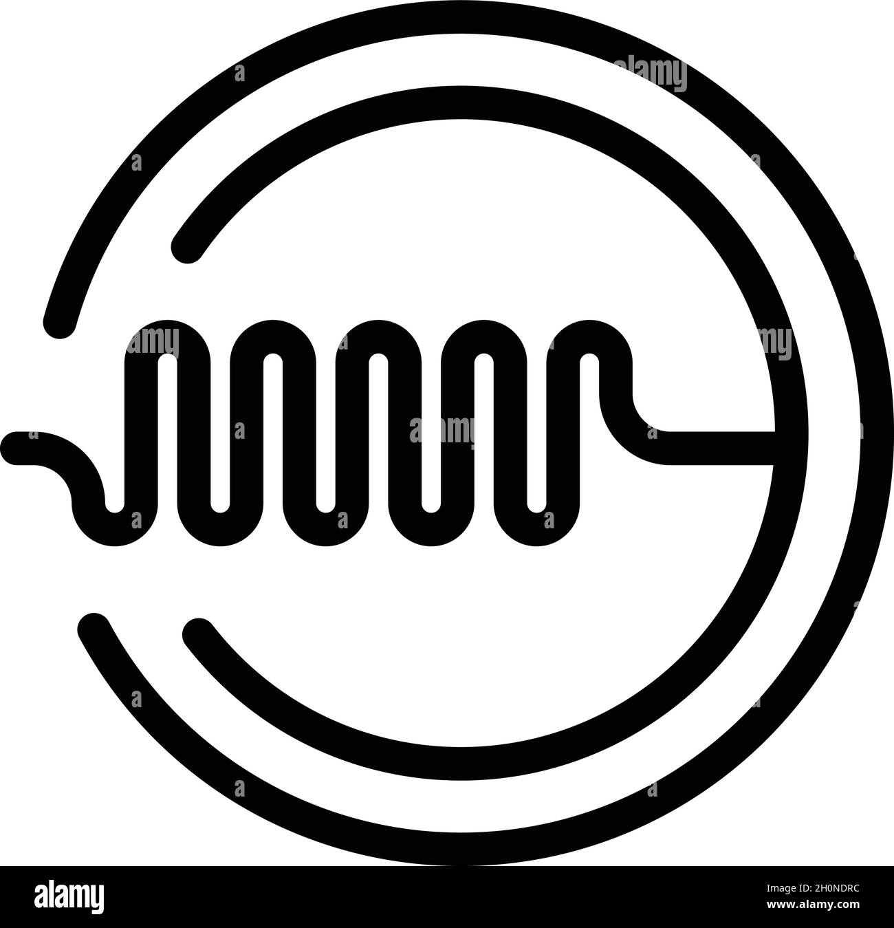 Radiologe mri Symbol Umriss Vektor. Magnetresonanz. Medizinischer Scanner Stock Vektor