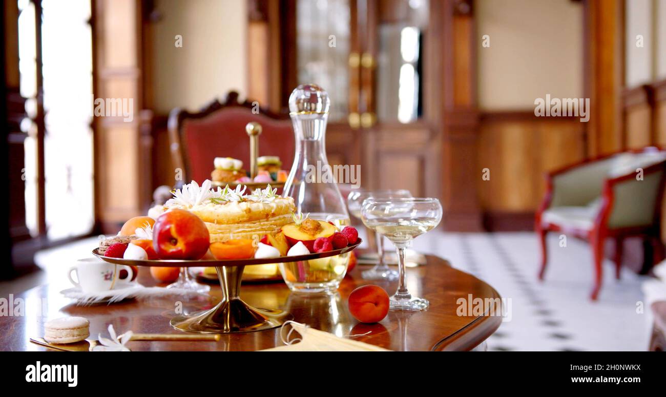 Ein Dessert in einem luxuriösen Hotel Stockfoto