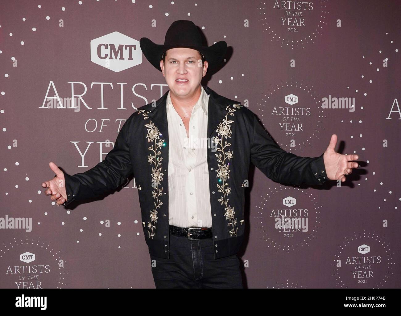 Jon Pardi nimmt am 13. Oktober 2021 an der CMT Artist of the Year 2021 in Nashville, Tennessee, Teil. Foto: Ed Rode/imageSPACE Stockfoto