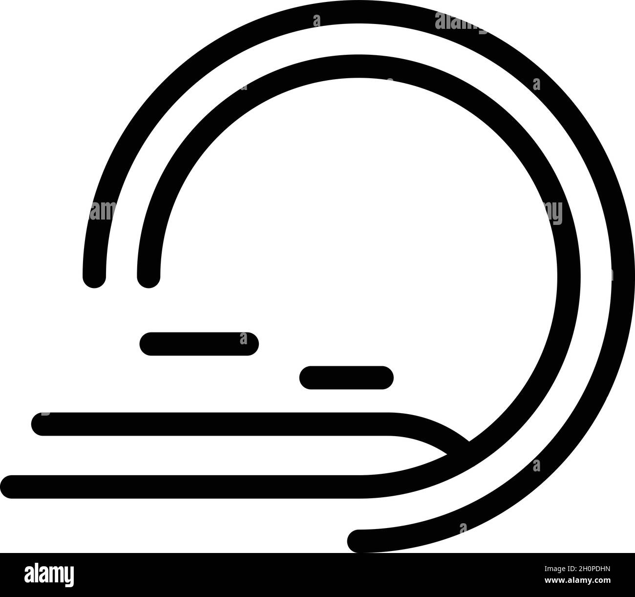 Vektorgrafik für die Kontur des Arztes-mrt-Symbols Magnetresonanz. Medizinischer Scanner Stock Vektor