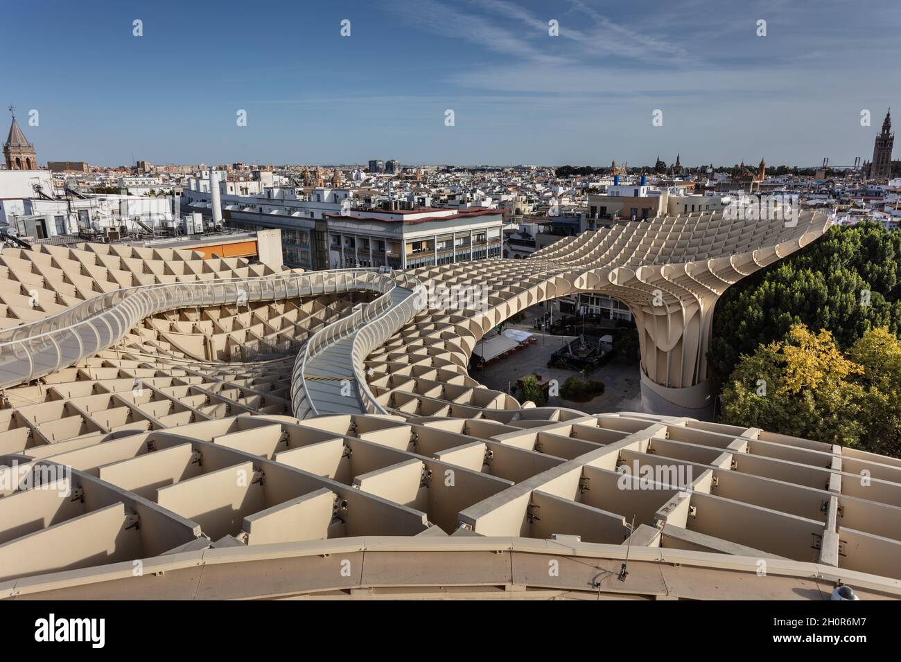 Metropol Sonnenschirm in Sevilla, Spanien. Auch bekannt als der Pilz. Stockfoto