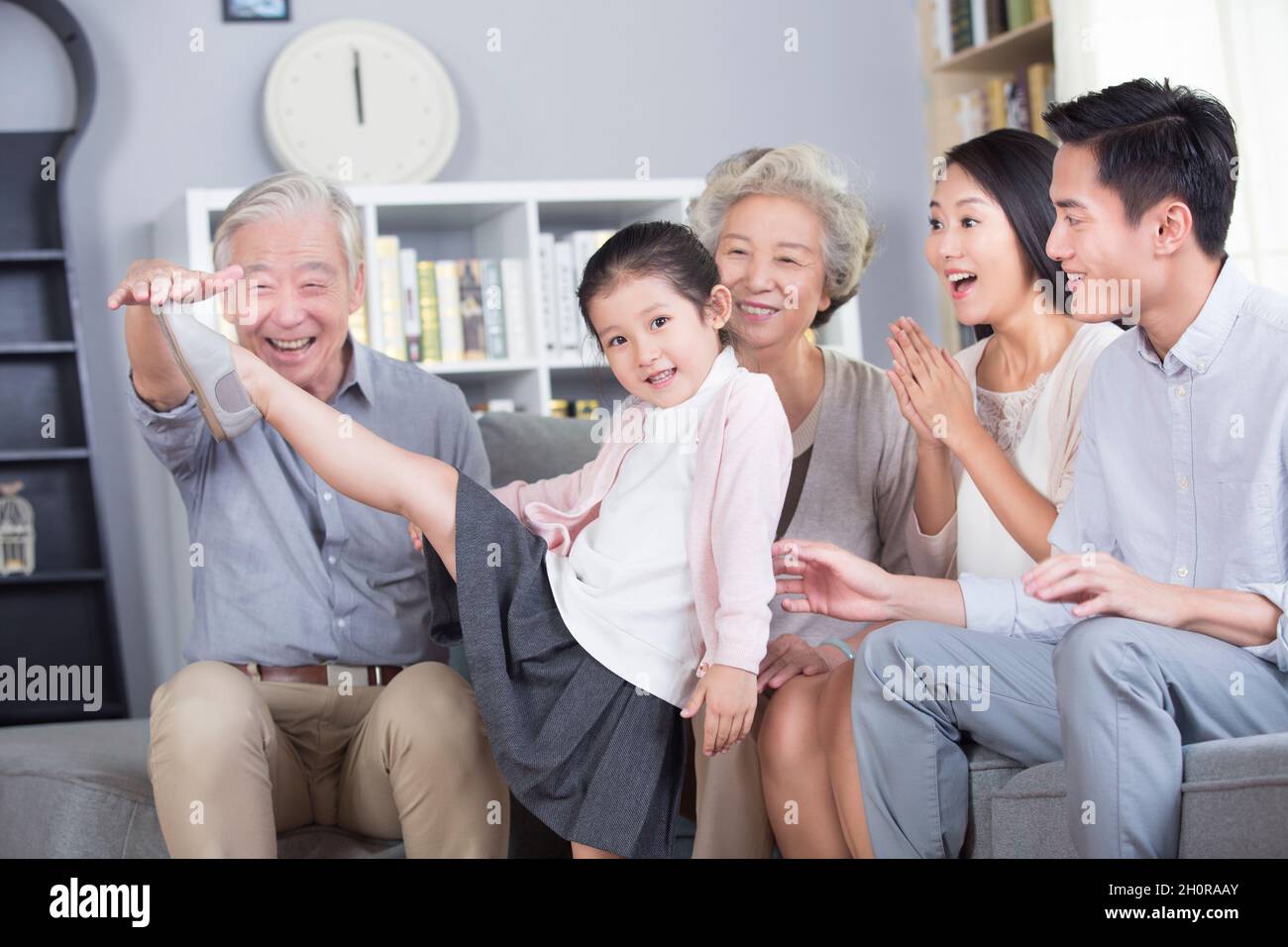 Glückliche Familie Stockfoto