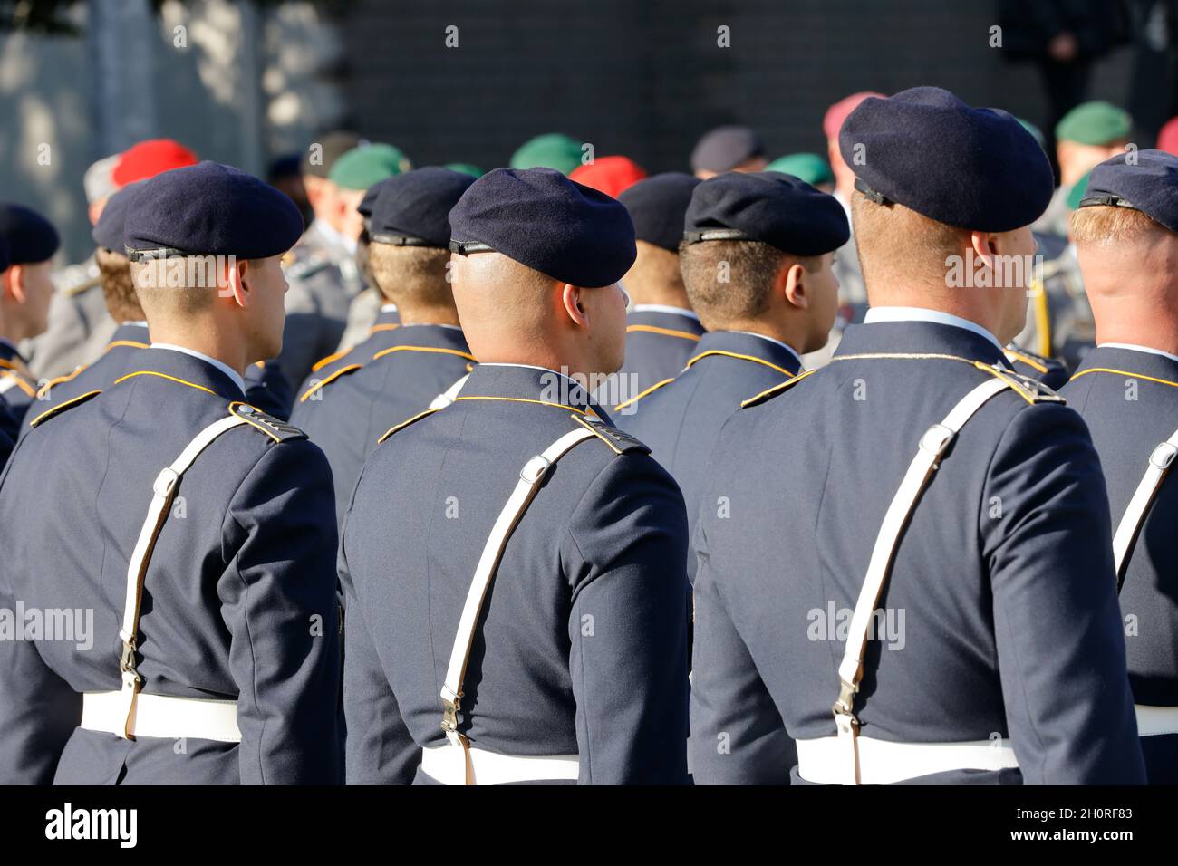 Berlin, Berlin/Deutschland, 13. Oktober 2021. Letzter Roll-Call zu Ehren der Veteranen der deutschen Afghanistan-Mission. Stockfoto