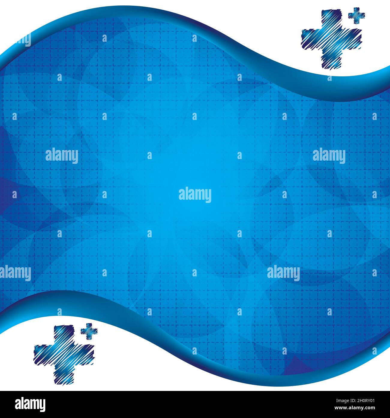 Abstraktes blaues Gitter medizinischer Hintergrund Stock Vektor