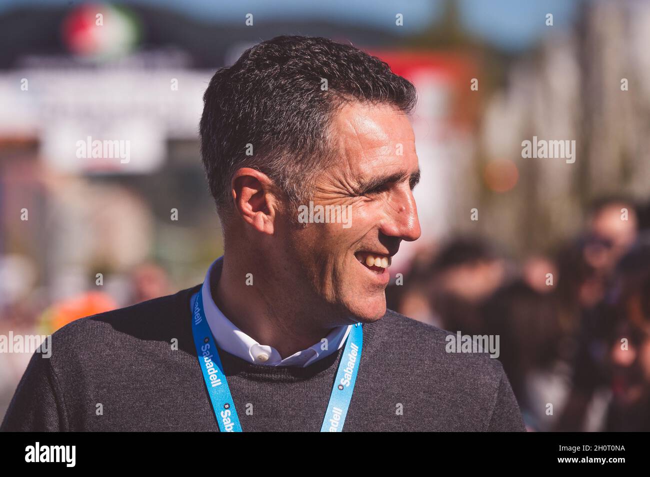 2017 Baskenland-Rundfahrt. Miguel Indurain. Stockfoto