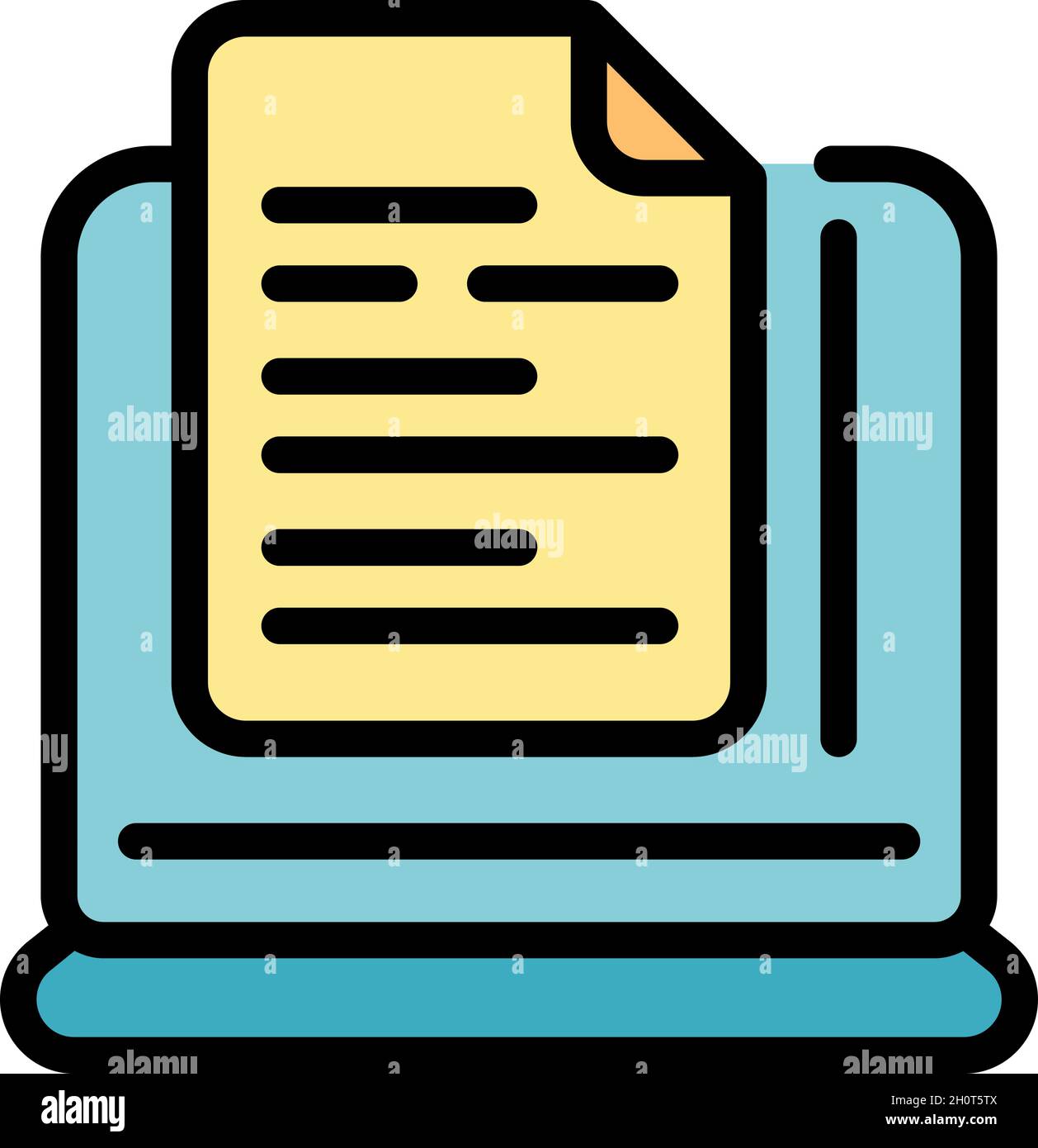 EHealth-Symbol. Kontur ehealth Vektor Symbol Farbe flach isoliert Stock Vektor