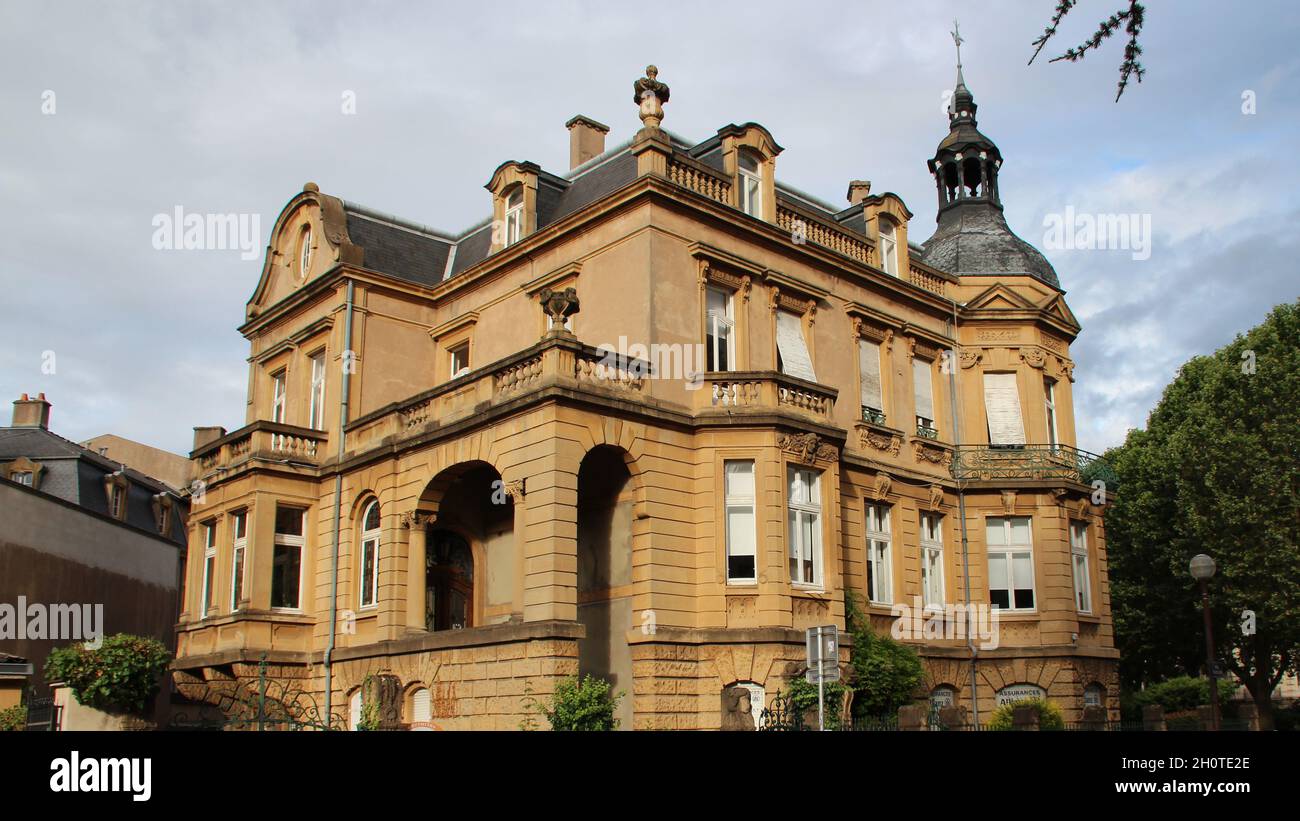 villa in metz in lothringen (frankreich) Stockfoto
