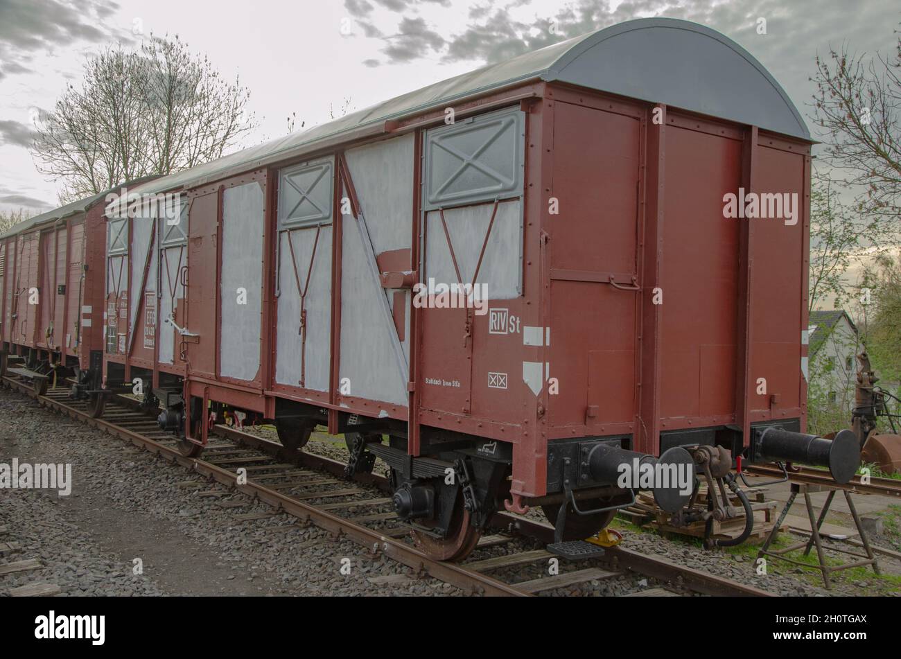 Eisenbahnwaggon Stockfoto