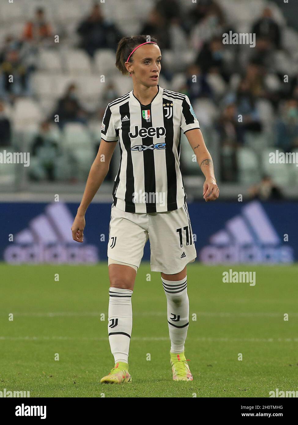 Turin, Italien. Oktober 2021. Barbara Bonansea (Juventus FC Women) während Juventus FC vs Chelsea, UEFA Champions League Women Football match in Turin, Italien, Oktober 13 2021 Quelle: Independent Photo Agency/Alamy Live News Stockfoto