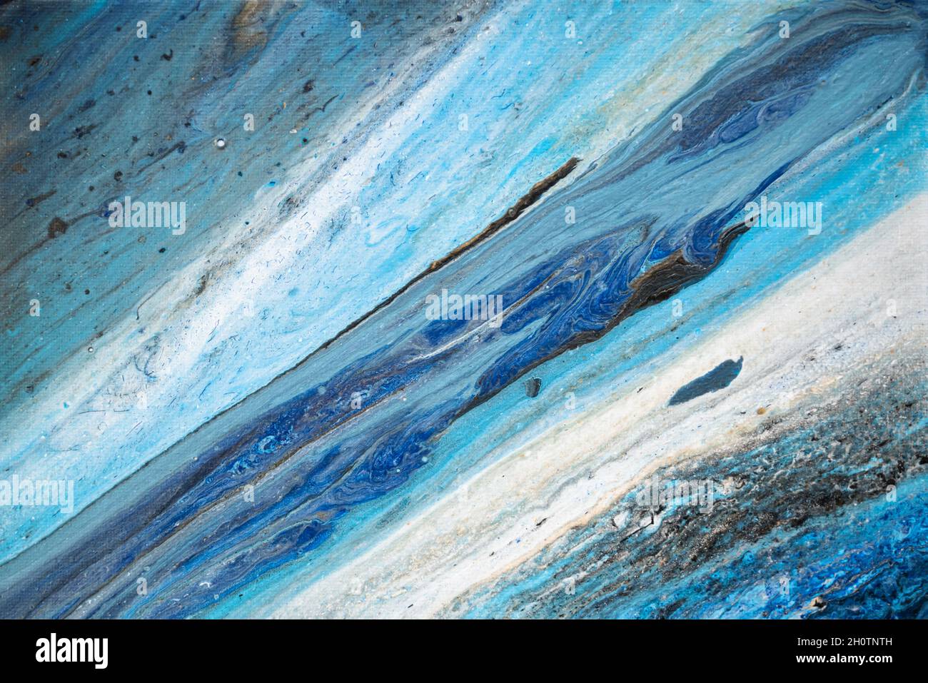 Abstrakte Acryl Kunst Textur. Moderne Farbkunstwerk Stockfoto