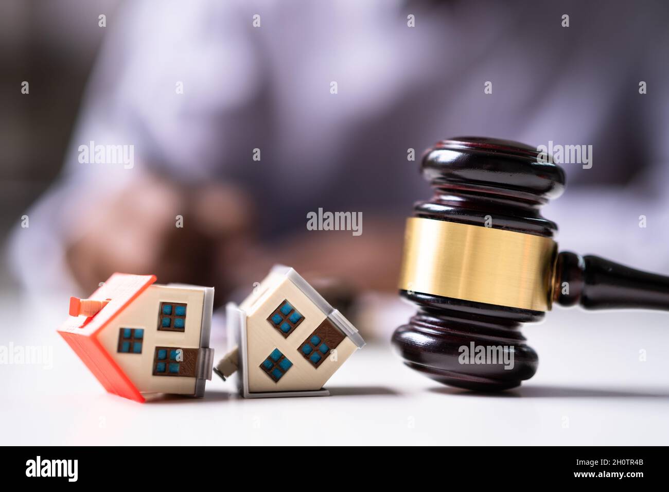 Real Estate Property Auction Oder Zwangsvollstreckungsverfahren Stockfoto