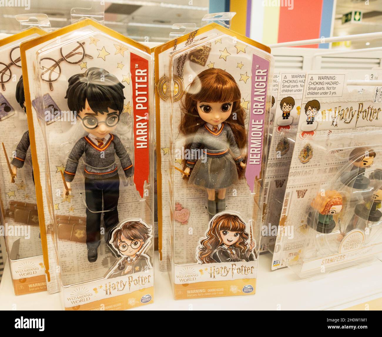 Harry Potter Merchandise in Spanien erhältlich Stockfoto