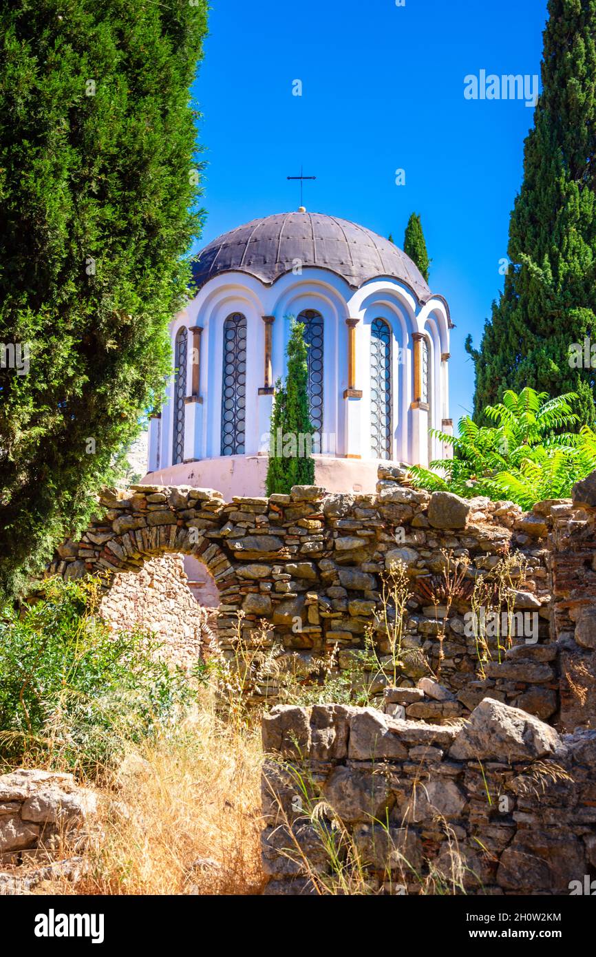 Das Kloster Nea Moni auf Chios Island, Griechenland Stockfoto