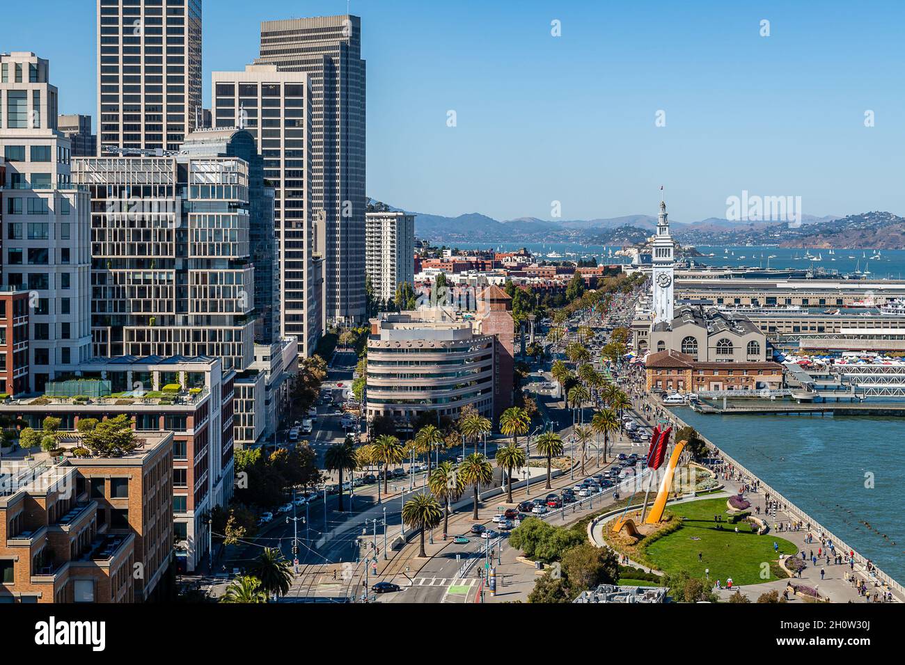 Embarcadero in San Francisco Stockfoto