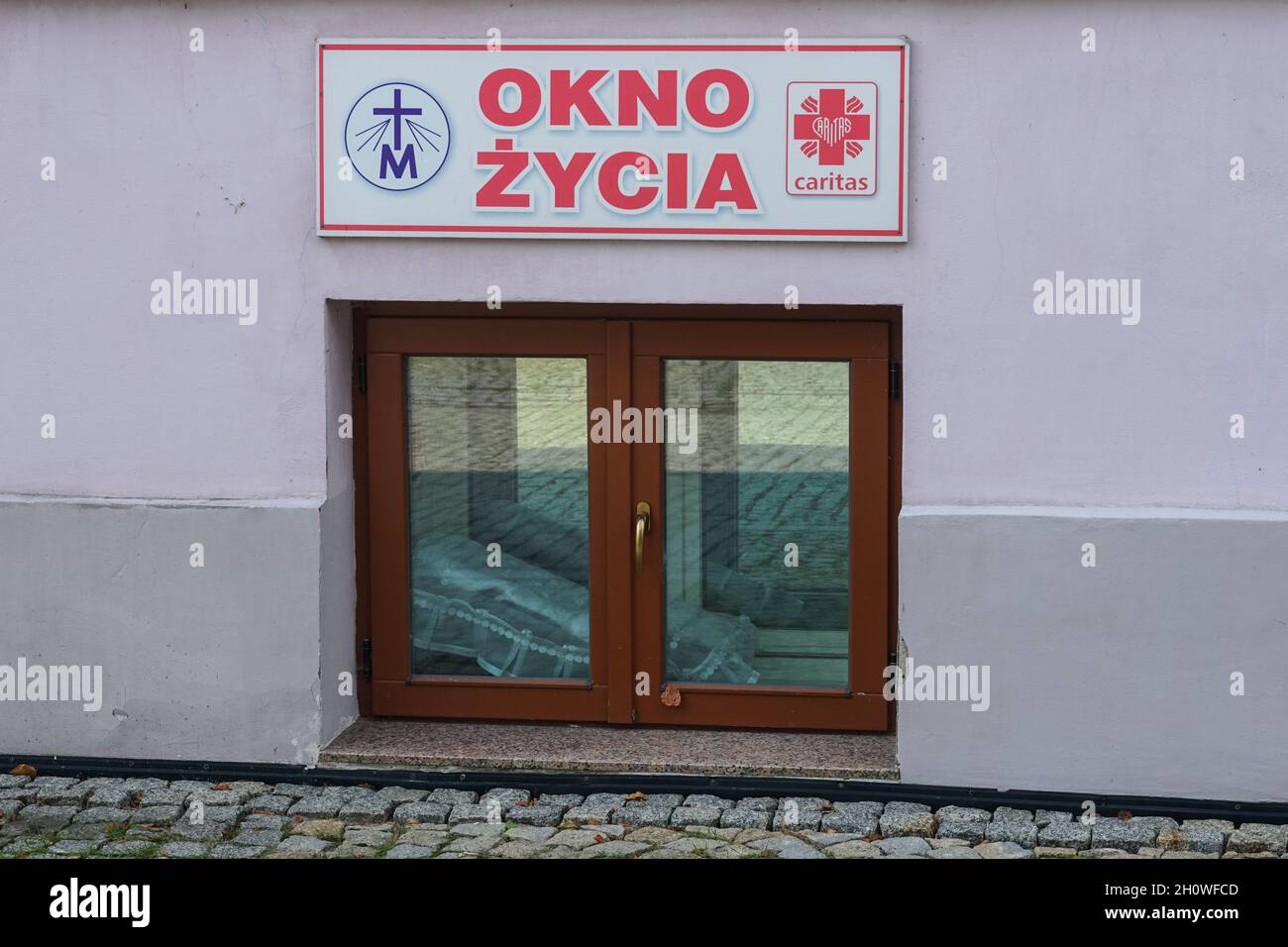 Babyluke in Plock Polen Stockfoto