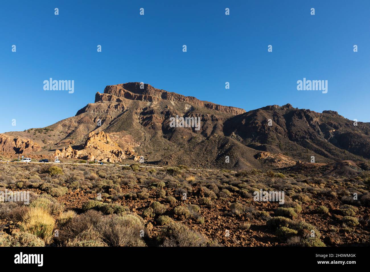Roque de la Grieta im Teide-Nationalpark, Teneriffa 2019 Stockfoto