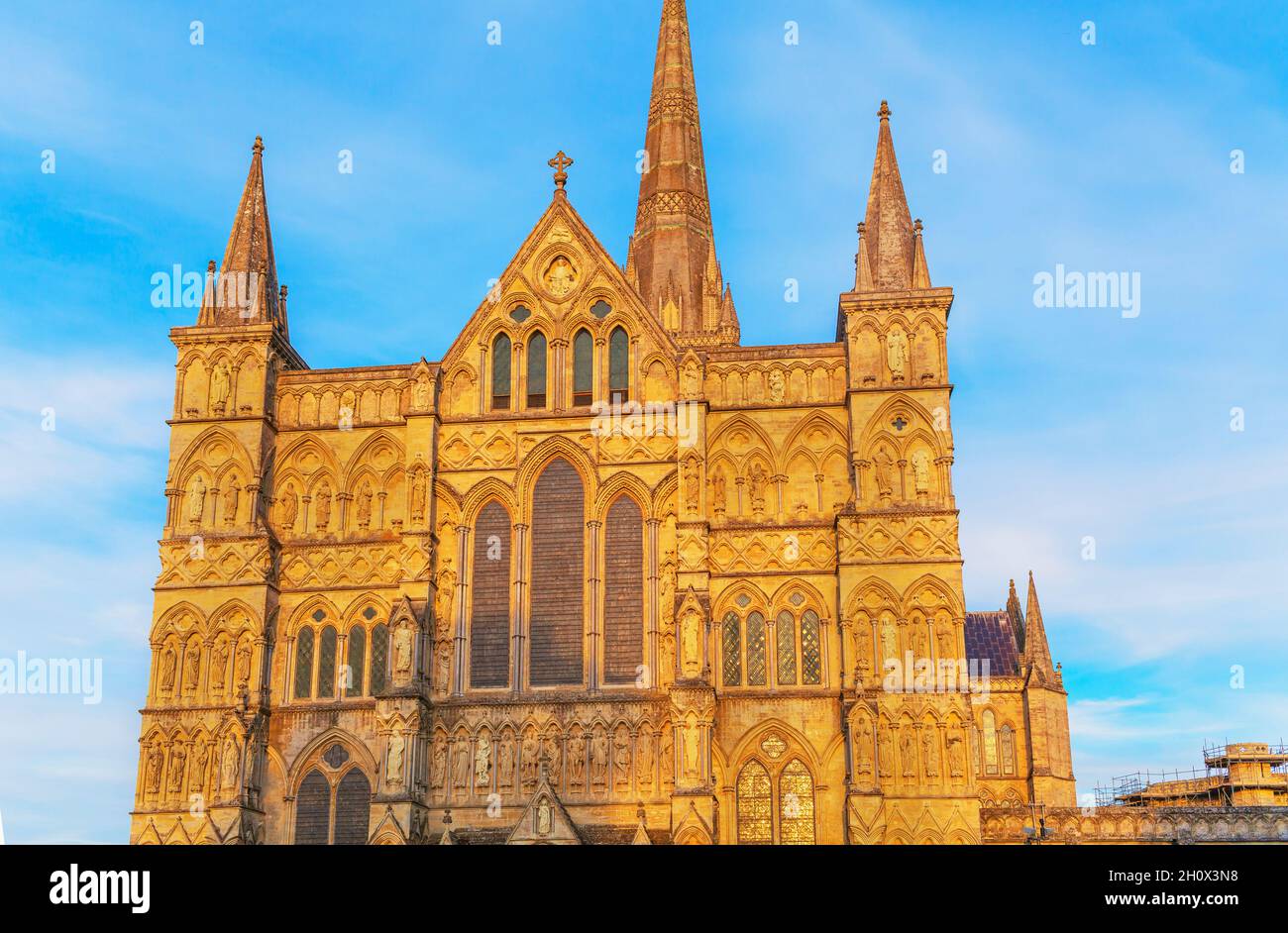 Salisbury Kathedrale, Salisbury, Wiltshire, England, Vereinigtes Königreich Stockfoto
