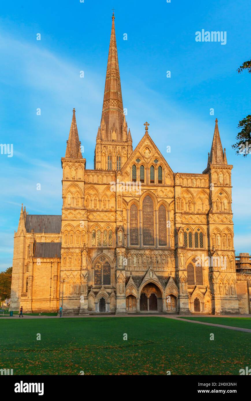 Salisbury Kathedrale, Salisbury, Wiltshire, England, Vereinigtes Königreich Stockfoto