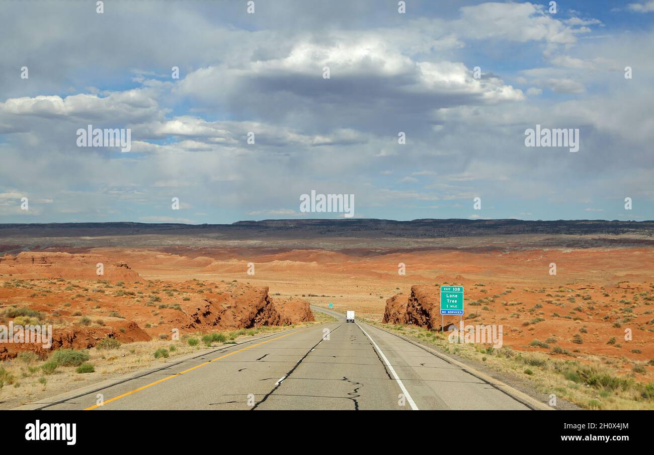 Salt Wash Panorama, Utah Stockfoto