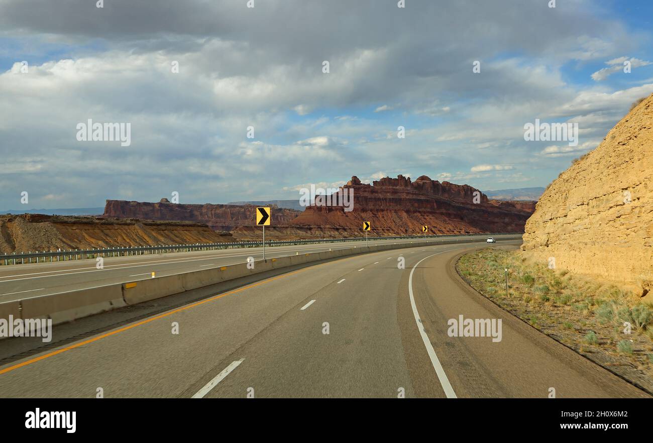 Die Kurve in San Rafael schwellen an, Utah Stockfoto