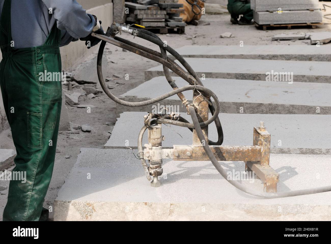 Schleifen, Element, Granit, Schleifmittel, Körper, Arbeit, natürliche Ressourcen, Lagerstätten, Granit, natürlicher Reichtum, Natur Stockfoto