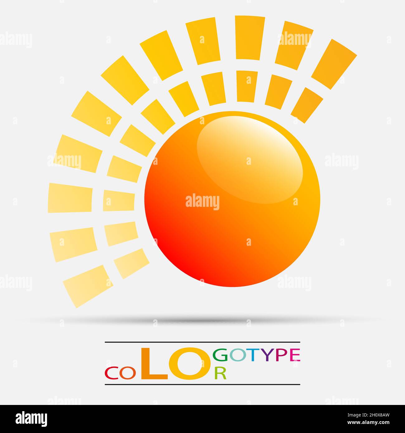 Bunte geometrische Vektor Business-Symbol, Logo, Zeichen, Symbol für kreative Design brauchen Stock Vektor