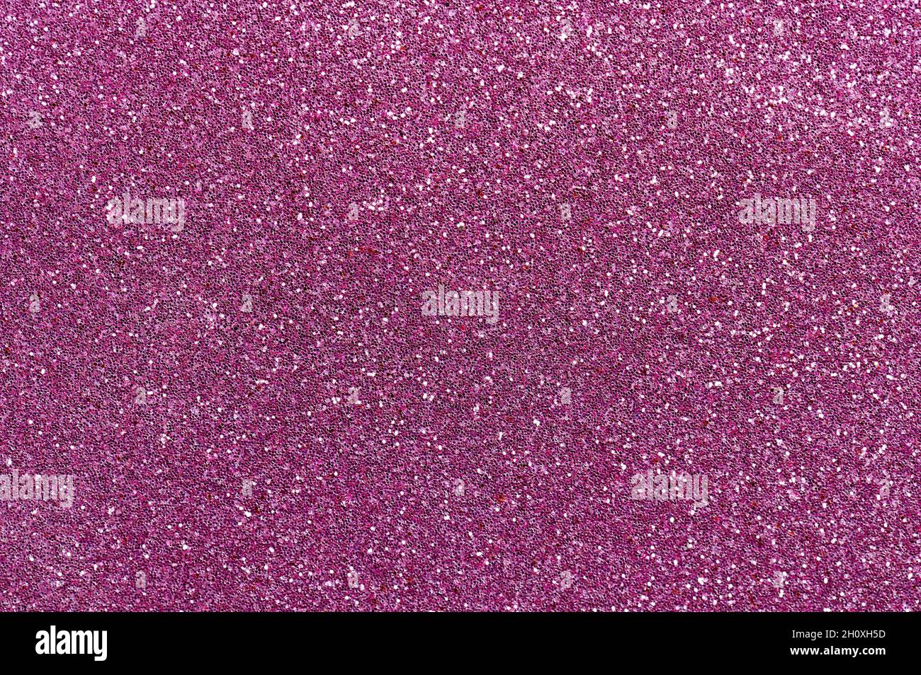 Muster von lila Glitzer Hintergrund Makro Nahaufnahme Stockfoto