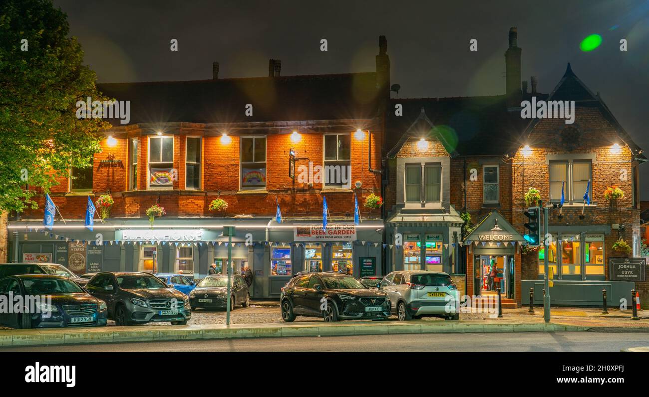 The Black Horse Pub, County Road, Walton, Liverpool 4. Bild aufgenommen im September 2021. Stockfoto