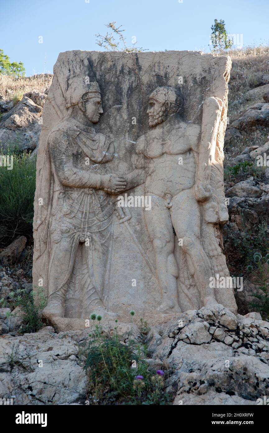Kommagene Königreiche alten gott Statuen, Adiyaman Provinz Stockfoto