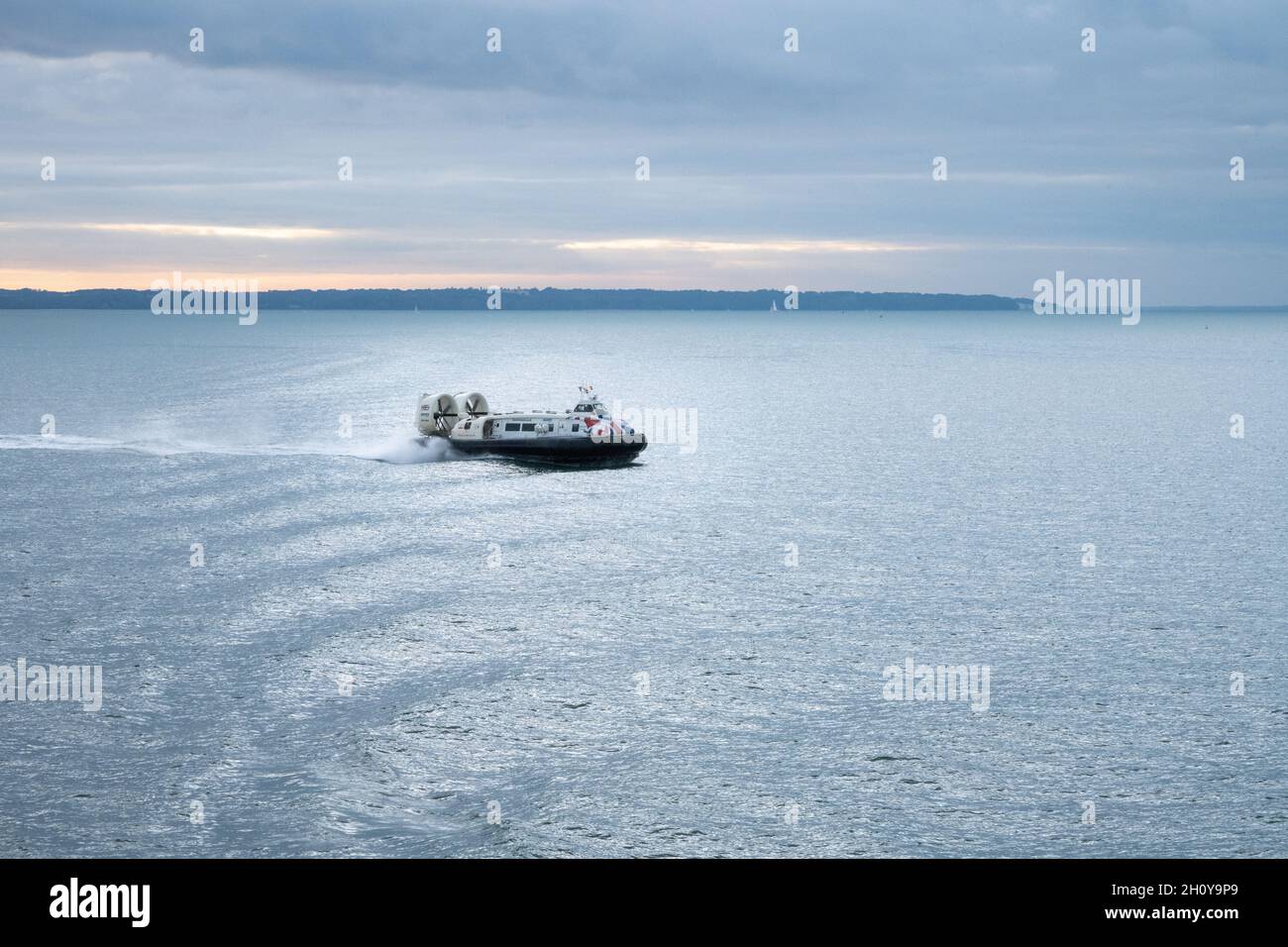 Hovercraft Isle of Wight Stockfoto